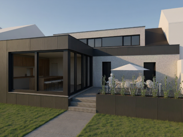 Demande de permis d'urbanisme acceptée : Rénovation et extension d'une maison unifamiliale